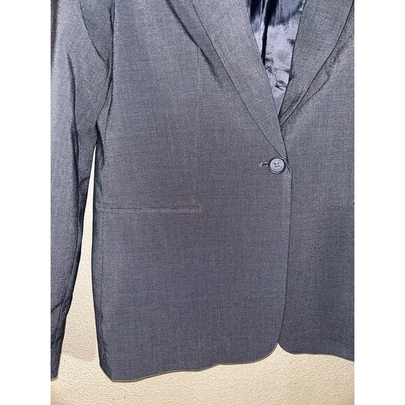 Calvin Klein Professional Preppy Academia Notched Lapel Single Button Blazer - Picture 3 of 7